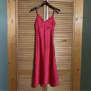 Red/White Maxi Holiday Dress Size Small